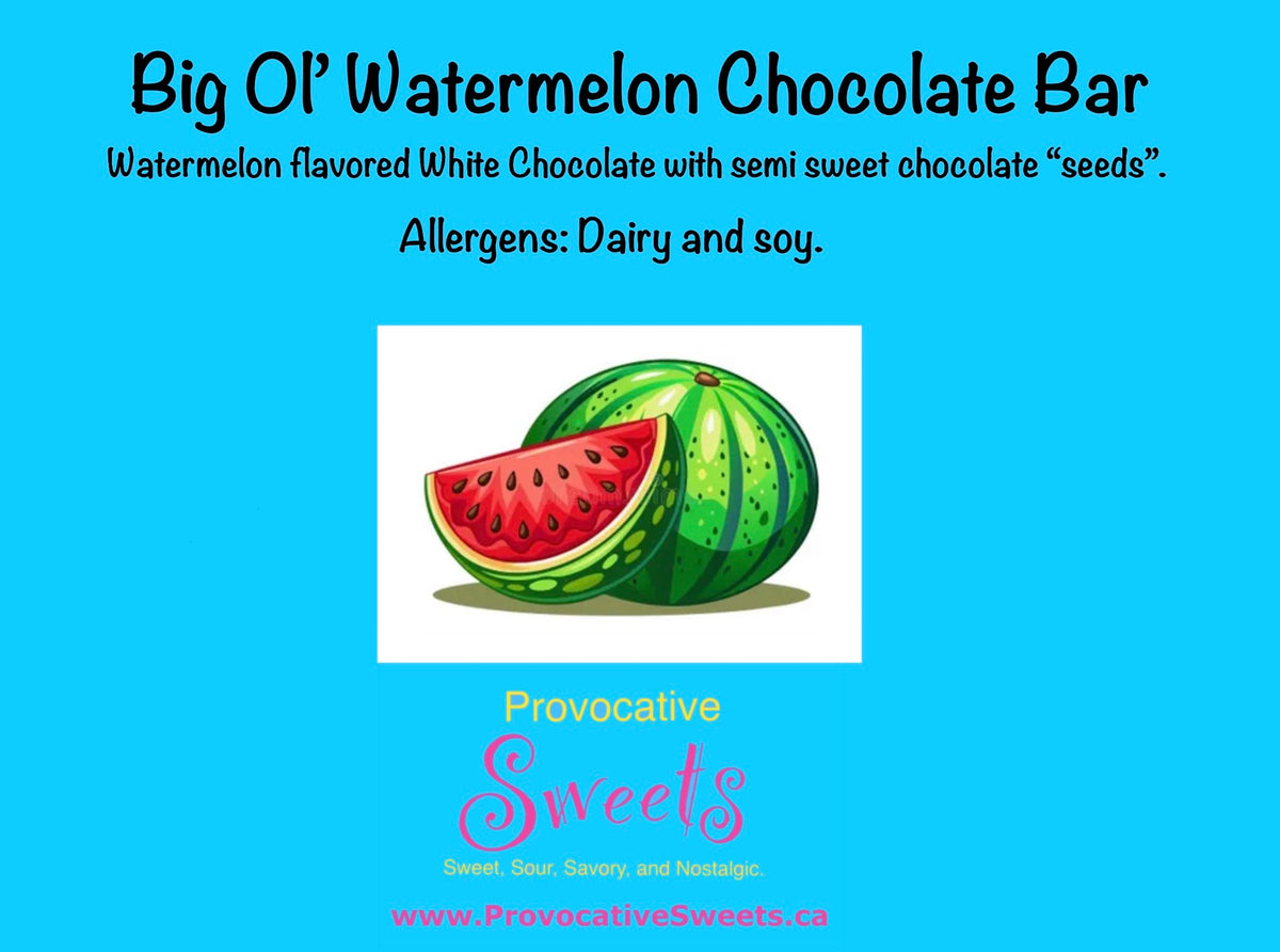 Big Ol’ Watermelon Chocolate Bar