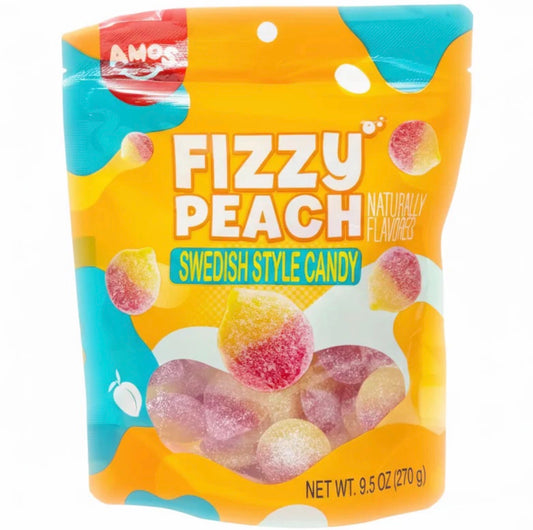 Amos Fizzy Peach Swedish Style Candy