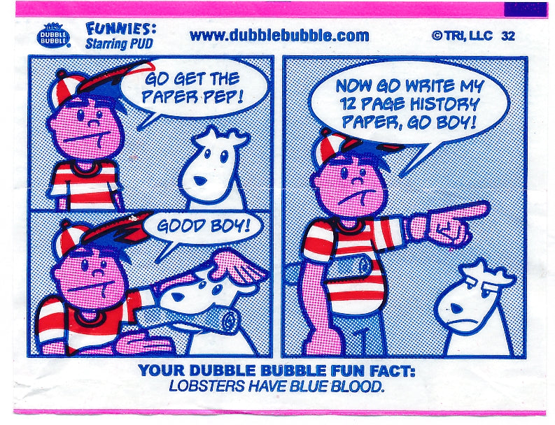 Original Double Bubble gum with Comics
