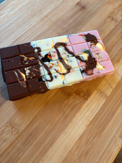 Banana Split Neapolitan Chocolate Bar by Provocative Sweets