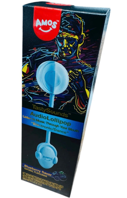 Amos Tasty Sounds Audio Lollipop – Blueberry