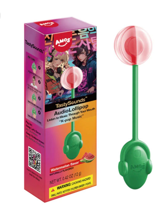 Amos TastySounds Audio Lollipop Watermelon featuring K-Pop Music