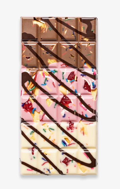 Banana Split Neapolitan Chocolate Bar by Provocative Sweets