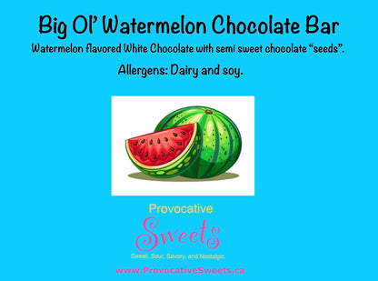 Big Ol’ Watermelon Chocolate Bar